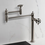 Belknap Two-Handle 1-Hole Deck Mount Pot Filler Faucet