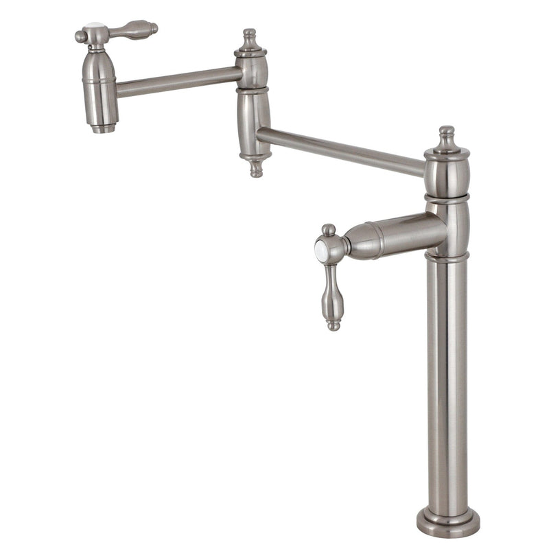 Tudor Two-Handle 1-Hole Deck Mount Pot Filler Faucet