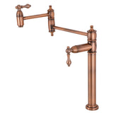 Restoration Two-Handle 1-Hole Deck Mount Pot Filler Faucet