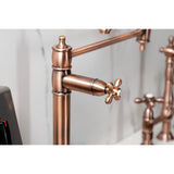 Restoration Two-Handle 1-Hole Deck Mount Pot Filler Faucet