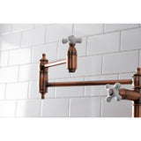 Restoration Two-Handle 1-Hole Deck Mount Pot Filler Faucet