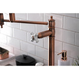 Restoration Two-Handle 1-Hole Deck Mount Pot Filler Faucet