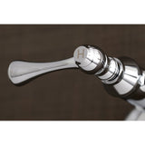 Kingston Double-Handle 2-Hole Wall Mount Laundry Faucet