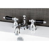 Duchess Two-Handle 3-Hole Deck Mount Mini-Widespread Bathroom Faucet with Brass Pop-Up