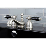 Duchess Two-Handle 3-Hole Deck Mount Mini-Widespread Bathroom Faucet with Brass Pop-Up