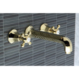 Metropolitan Two-Handle 3-Hole Wall Mount Tub Faucet