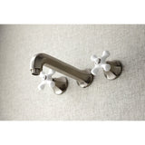 Metropolitan Two-Handle 3-Hole Wall Mount Tub Faucet