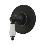 Restoration Single-Handle Six-Way Diverter Valve with Round Trim Kit
