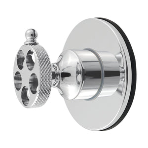 Webb Single-Handle Six-Way Diverter Valve with Knurled Handle and Round Trim Kit
