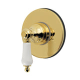 Restoration Single-Handle Six-Way Diverter Valve with Round Trim Kit