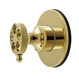 Webb Single-Handle Six-Way Diverter Valve with Knurled Handle and Round Trim Kit