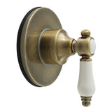 Bel-Air Single-Handle Six-Way Diverter Valve with Round Trim Kit