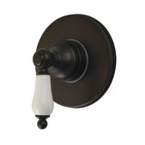 Restoration Single-Handle Six-Way Diverter Valve with Round Trim Kit
