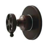 Webb Single-Handle Six-Way Diverter Valve with Knurled Handle and Round Trim Kit