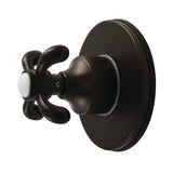 French Country Single-Handle Six-Way Diverter Valve with Round Trim Kit