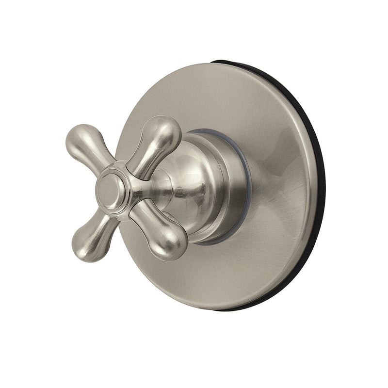 Restoration Single-Handle Six-Way Diverter Valve with Round Trim Kit