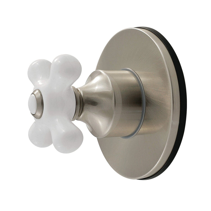Restoration Single-Handle Six-Way Diverter Valve with Round Trim Kit