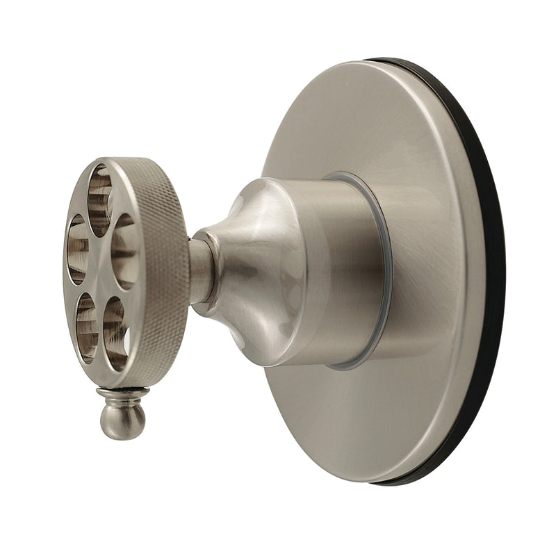 Wendell Single-Handle Six-Way Diverter Valve with Knurled Handle and Round Trim Kit