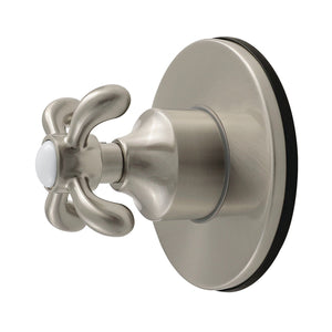French Country Single-Handle Six-Way Diverter Valve with Round Trim Kit