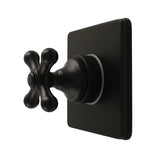 Restoration Single-Handle Six-Way Diverter Valve with Square Trim Kit