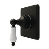 Restoration Single-Handle Six-Way Diverter Valve with Square Trim Kit