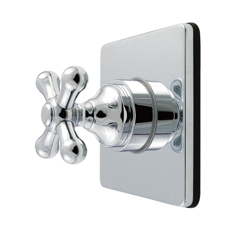 Restoration Single-Handle Six-Way Diverter Valve with Square Trim Kit