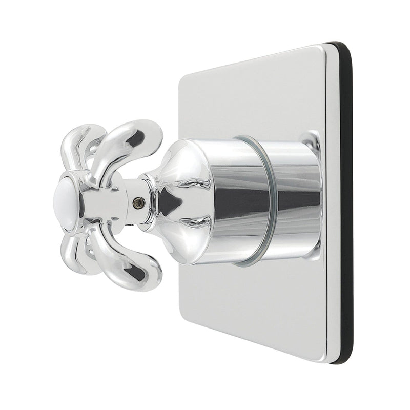 French Country Single-Handle Six-Way Diverter Valve with Square Trim Kit