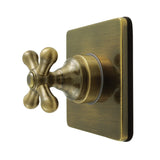 Restoration Single-Handle Six-Way Diverter Valve with Square Trim Kit