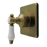 Bel-Air Single-Handle Six-Way Diverter Valve with Square Trim Kit
