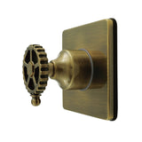Fuller Single-Handle Six-Way Diverter Valve with Square Trim Kit
