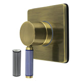 Verona Single-Handle Six-Way Diverter Valve with Square Trim Kit
