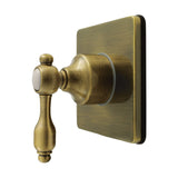 Tudor Single-Handle Six-Way Diverter Valve with Square Trim Kit