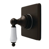 Restoration Single-Handle Six-Way Diverter Valve with Square Trim Kit