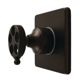 Wendell Single-Handle Six-Way Diverter Valve with Knurled Handle and Square Trim Kit