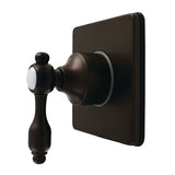 Tudor Single-Handle Six-Way Diverter Valve with Square Trim Kit