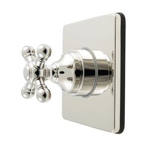 Restoration Single-Handle Six-Way Diverter Valve with Square Trim Kit