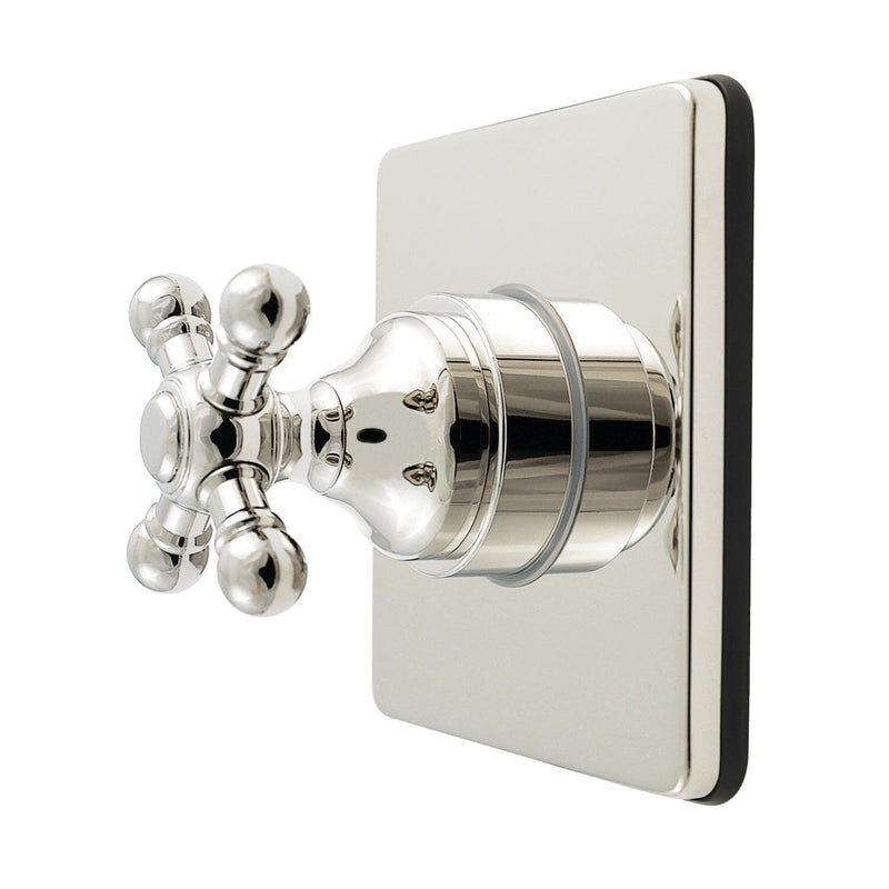 Restoration Single-Handle Six-Way Diverter Valve with Square Trim Kit