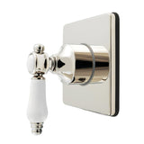 Bel-Air Single-Handle Six-Way Diverter Valve with Square Trim Kit