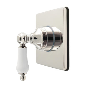 Restoration Single-Handle Six-Way Diverter Valve with Square Trim Kit
