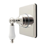 Restoration Single-Handle Six-Way Diverter Valve with Square Trim Kit