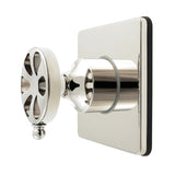 Belknap Single-Handle Six-Way Diverter Valve with Square Trim Kit