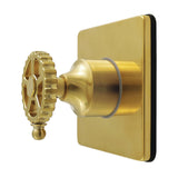 Fuller Single-Handle Six-Way Diverter Valve with Square Trim Kit