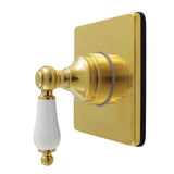 Restoration Single-Handle Six-Way Diverter Valve with Square Trim Kit