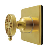 Belknap Single-Handle Six-Way Diverter Valve with Square Trim Kit