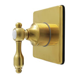 Tudor Single-Handle Six-Way Diverter Valve with Square Trim Kit