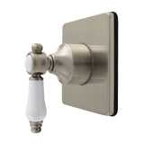 Bel-Air Single-Handle Six-Way Diverter Valve with Square Trim Kit