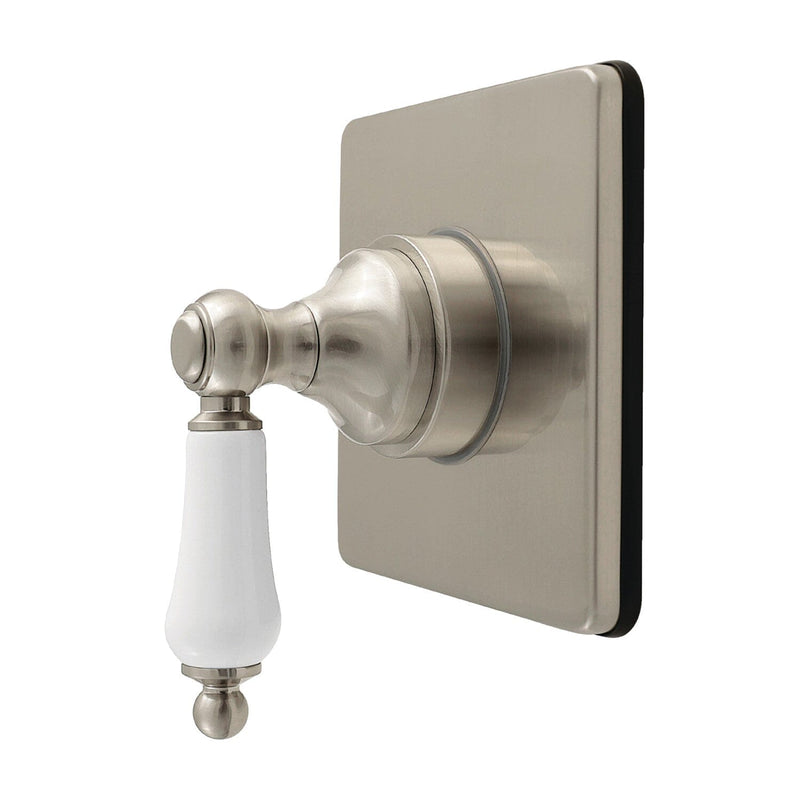 Restoration Single-Handle Six-Way Diverter Valve with Square Trim Kit