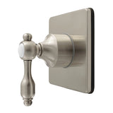 Tudor Single-Handle Six-Way Diverter Valve with Square Trim Kit