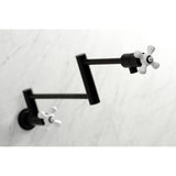 Metropolitan Two-Handle 1-Hole Wall Mount Pot Filler Faucet