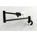 Metropolitan Two-Handle 1-Hole Wall Mount Pot Filler Faucet